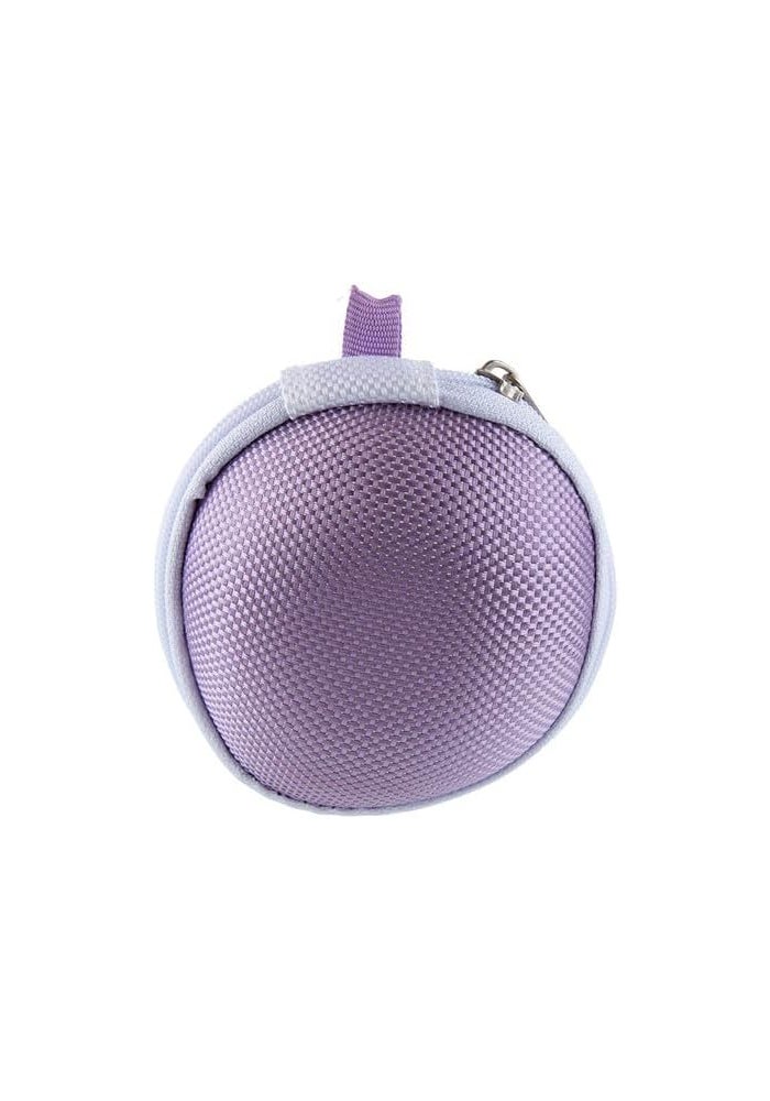 Earphone Case | Purple | Portable Protective Storage Pouch for Earbuds & Small Accessories